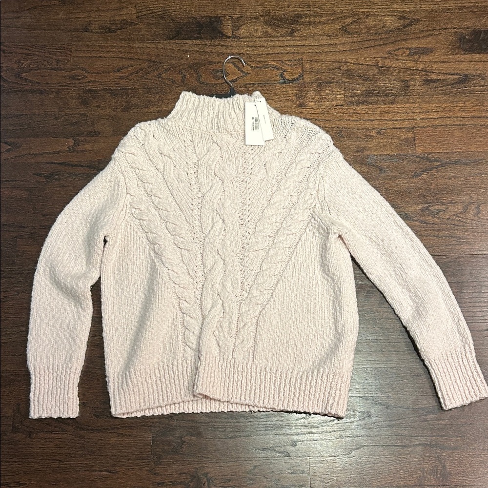 NWT Vince Women’s Cozy Cream Cable Knit Sweater Size Small
